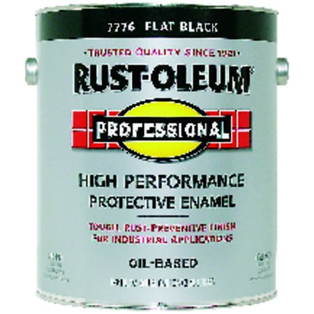 Rust-Oleum Professional High Performance Flat Black Oil-Based Protective Paint 1 gal K7776-402